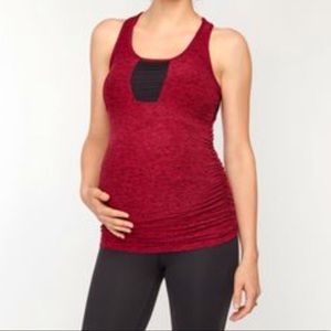 Beyond the Bump Ruched Maternity Racerback Top